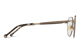 Belvie Unisex Round Eyeglasses in Gold – Product Photo 4