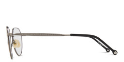 Belvie Unisex Round Eyeglasses in Silver – Product Photo 3