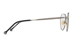 Belvie Unisex Round Eyeglasses in Silver – Product Photo 4