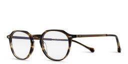 Shop Belvie Unisex Round Eyeglasses in Havana online.