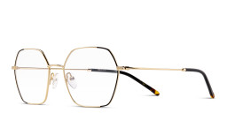 Belvie Oversized Irregular Eyeglasses in Black – Product Photo 2
