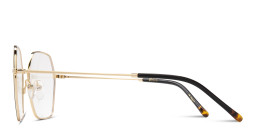 Belvie Oversized Irregular Eyeglasses in Black – Product Photo 3