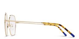 Belvie Oversized Irregular Eyeglasses in Blue – Product Photo 3