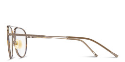 Belvie Aviator Eyeglasses in Gold – Product Photo 3