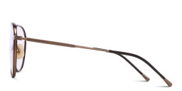 Belvie Aviator Eyeglasses in Brown – Product Photo 3
