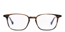 Belvie Unisex Square Eyeglasses in Havana – Product Photo 1