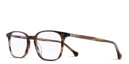 Belvie Unisex Square Eyeglasses in Havana – Product Photo 2