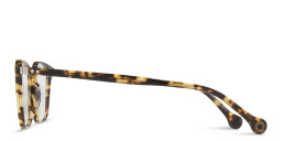 Belvie Unisex Square Eyeglasses in Tortoise – Product Photo 3