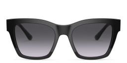 Shop Dolce & Gabbana DG Motif Square Sunglasses in Black/Grey Gradient online.