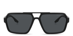 Prada Linea Rossa Logo in Black/Polar Dark Grey – Product Photo 1