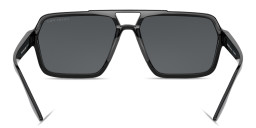 Prada Linea Rossa Logo Signature Rectangle Sunglasses in Black – Product Photo 4