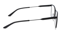 Calvin Klein Wide Rectangle Eyeglasses in Black – Product Photo 3