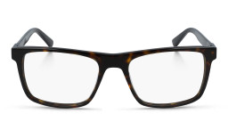 Shop Calvin Klein Rectangle Eyeglasses in Havana online.