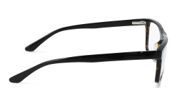 Calvin Klein Rectangle Eyeglasses in Havana – Product Photo 3