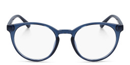 Calvin Klein Unisex Round Eyeglasses in Blue – Product Photo 1