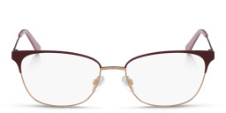 Calvin Klein Rectangle Eyeglasses in Red – Product Photo 1