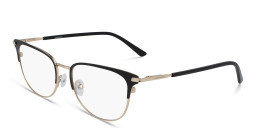 Calvin Klein Rectangle Eyeglasses in Black Gold – Product Photo 2