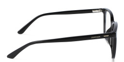 Calvin Klein Square Eyeglasses in Black – Product Photo 3