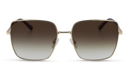 Calvin Klein Oversized Square Sunglasses in Gold – Product Photo 1