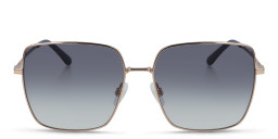 Calvin Klein Oversized Square Sunglasses in Gold/Blue – Product Photo 2