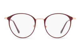 Shop Sunoptics Oversized Round Eyeglasses in Red online.