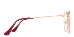 Sunoptics Oversized Round Eyeglasses in Red – Product Photo 4