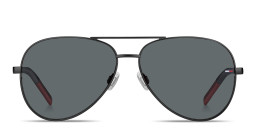 Tommy Hilfiger Logo Aviator Sunglasses in Black – Product Photo 1