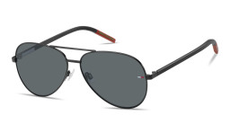 Tommy Hilfiger Logo Aviator Sunglasses in Black – Product Photo 2