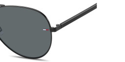 Tommy Hilfiger Logo Aviator Sunglasses in Black – Product Photo 3