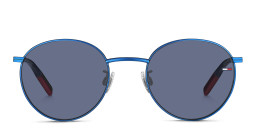 Shop Tommy Hilfiger Round Sunglasses in Blue online.