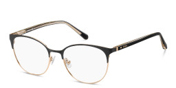 Fossil Cat-Eye Eyeglasses in Black Gold – Product Photo 2