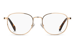 Shop Fossil Square Eyeglasses in Gold online.