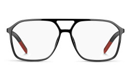 Tommy Hilfiger Wide Aviator Eyeglasses in Black – Product Photo 1