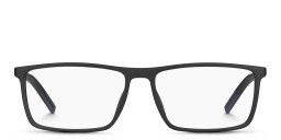 Tommy Hilfiger Wide Rectangle Eyeglasses in Black – Product Photo 1