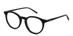 EYE'M Round Eyeglasses in Black – Product Photo 3