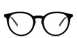 EYE'M Round Eyeglasses in Shiny Black – Product Photo 3