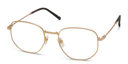 Shop EYE'M Irregular Eyeglasses in Gold online.