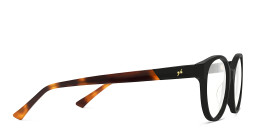 EYE'M Round Eyeglasses in Black – Product Photo 4