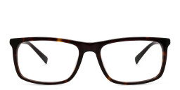 EYE'M Wide Rectangle Eyeglasses in Havana – Product Photo 3