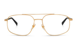 EYE'M Wide Aviator Eyeglasses in Gold – Product Photo 3