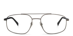 EYE'M Wide Aviator Eyeglasses in Gunmetal – Product Photo 1