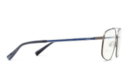 EYE'M Wide Aviator Eyeglasses in Gunmetal – Product Photo 4