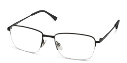 EYE'M Half Rim Rectangle Eyeglasses in Black – Product Photo 3