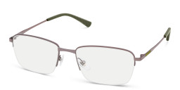 EYE'M Half Rim Rectangle Eyeglasses in Dusty Rose – Product Photo 3