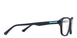 EYE'M Wide Rectangle Eyeglasses in Blue – Product Photo 4