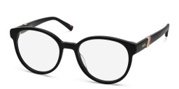 EYE'M Round Eyeglasses in Black – Product Photo 3