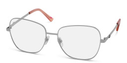 EYE'M Wide Square Eyeglasses in Silver – Product Photo 3