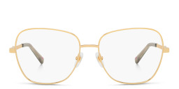 EYE'M Wide Square Eyeglasses in Gold – Product Photo 3