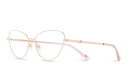 EYE'M Wide Cat Eye Eyeglasses in Rose Gold – Product Photo 5