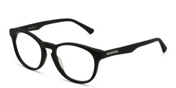 EYE'M Round Eyeglasses in Black – Product Photo 3